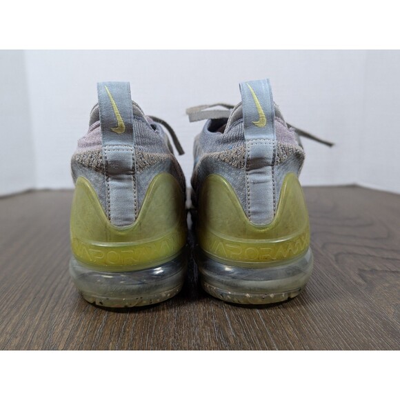 Nike Air Vapormax DH4084-003 Running Sneaker Shoes Mens 9 Gray Neon Green Knit - Picture 12 of 16